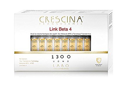 CRESCINA TRANSDERMIC LINK BETA-4 Capelli Ricrescita 1300 UOMO20 Fiale